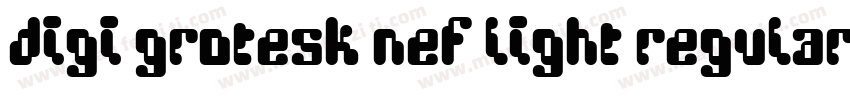 Digi Grotesk NEF Light Regular字体转换